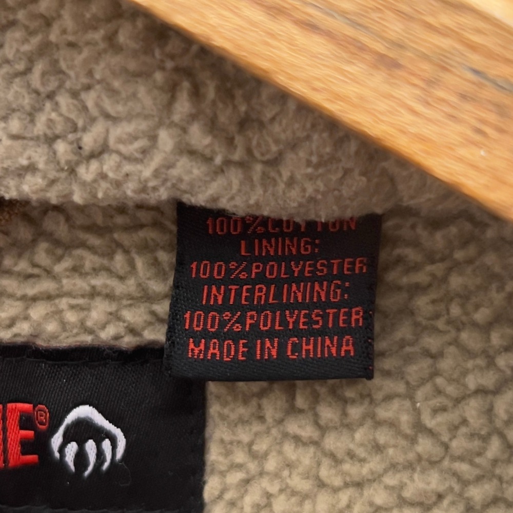 Wolverine Mens Jacket Brown Cotton Canvas Sherpa Lined Hooded Work Coat - Picture 9 of 10